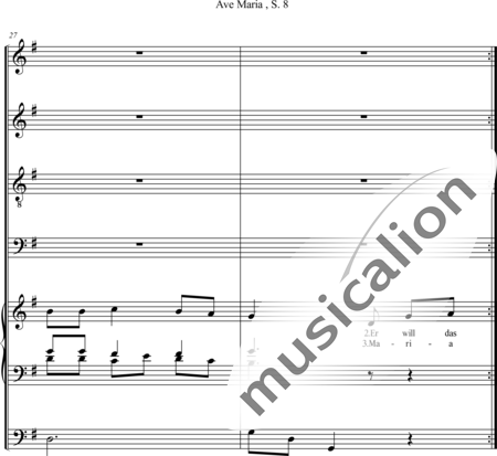 Seitz, Franz: Ave Maria - Chor>SATB+Orgel>mPed:8
