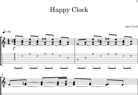 Lisul, Igor: Happy Clock - Gitarre:0