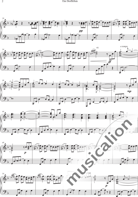 Sopper, Günter: Ein Dorfleben - Klavier:2