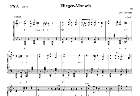 Doswald, Josef: Flieger-Marsch - Akkordeon:0