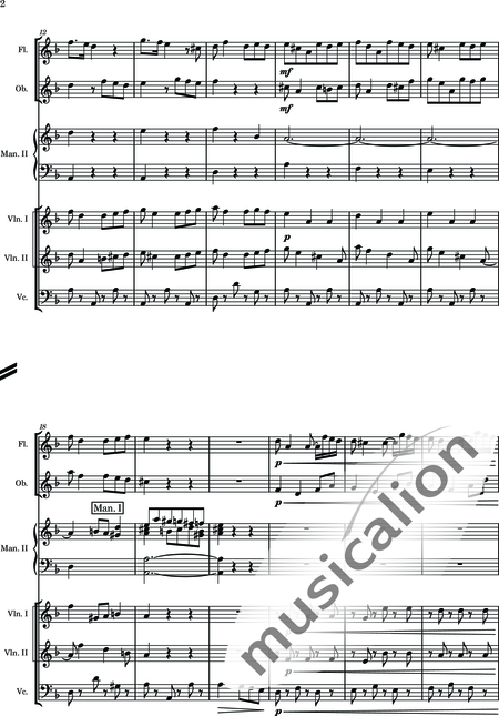 Heldstab, Hansjakob: Abschied - Órgano+[Vl2]+[Ob]+[Vc]+[Fl]:2