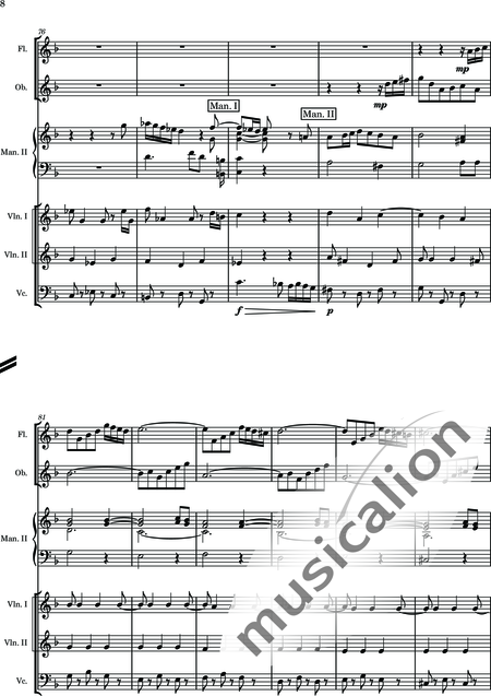 Heldstab, Hansjakob: Abschied - Órgano+[Vl2]+[Ob]+[Vc]+[Fl]:8