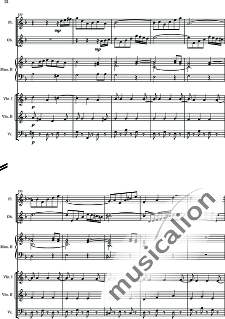 Heldstab, Hansjakob: Abschied - Órgano+[Vl2]+[Ob]+[Vc]+[Fl]:13