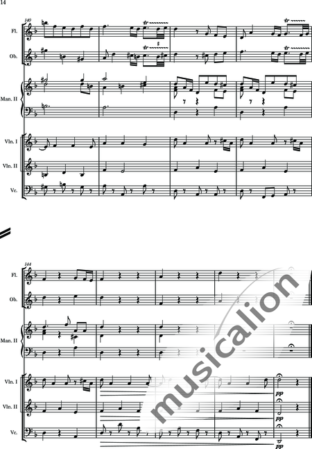 Heldstab, Hansjakob: Abschied - Órgano+[Vl2]+[Ob]+[Vc]+[Fl]:14