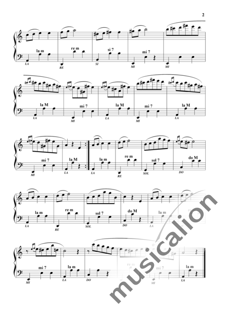 Chopin, Frederic: Vals en La m - Akkordeon:2