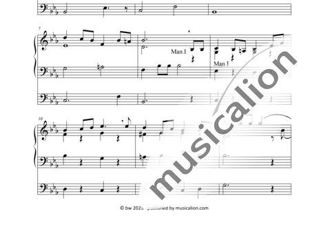 Sveinbjörnson, Sveinbjörn: Isländische Nationalhymne - Lofsöngur - Orgel>mPed:1