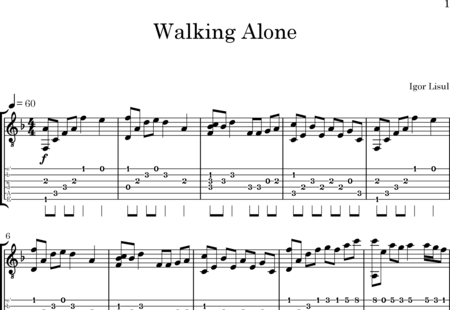 Lisul, Igor: Walking Alone - Gitarre:0
