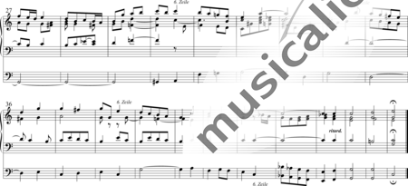 Barner, Andreas: Dir, dir Jehova, will ich singen. - Orgel>mPed:1