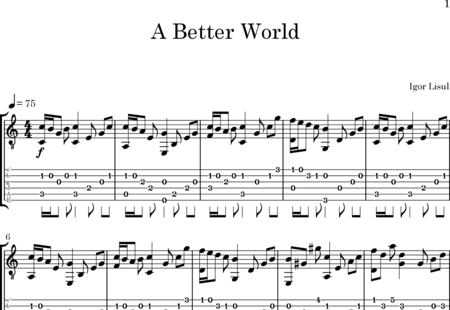 Lisul, Igor: A Better World - Gitarre:0