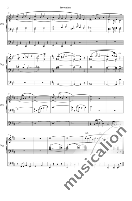 Jacob, Georges: Invocation D-Dur - Orgel>mPed:2