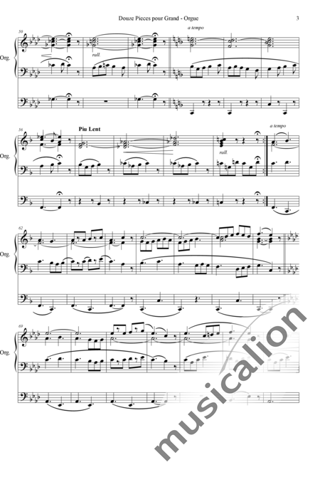 Jacob, Georges: Douze Pieces pour Grand - Orgue Nr 6 Canzonetta - Orgel>mPed:3