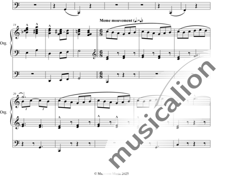 Jacob, Georges: Douze Pieces pour Grand - Orgue  No. 10 Alleluia - Organ:1