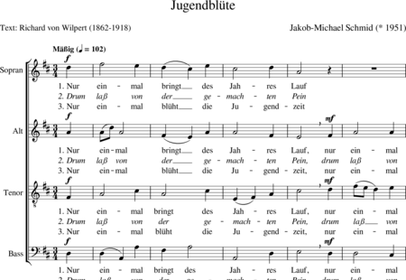Schmid, Jakob-Michael: Jugendblüte - Chor>SATB:0