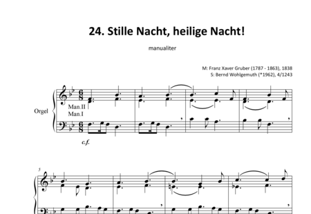 Gruber, Franz Xaver: Stille Nacht, heilige Nacht (3) - Orgel:0