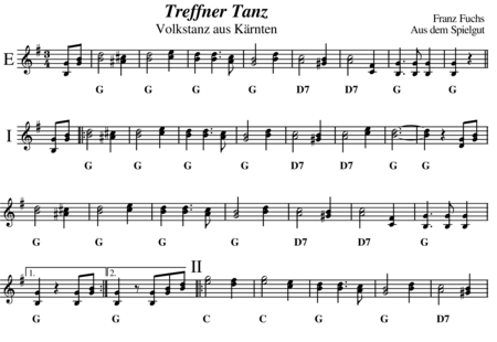 Anonymus, Unknown: Treffner Dance - Melodies and Chords:0