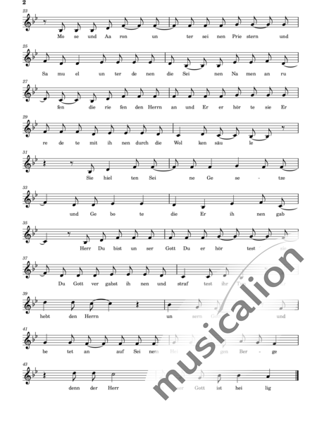 Composer, Minus: Psalm 99 - Chor>X:2