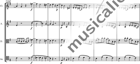 Blees, Ulrich: String Quartet in E Minor, 1st mvt - Violin 2+Viola+Vlc:31