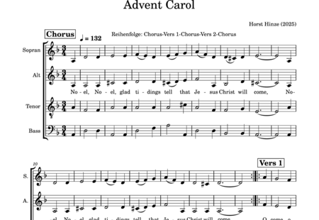 Hinze, Horst: Advent Carol - Coro>SATB:0