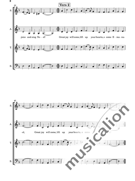Hinze, Horst: Advent Carol - Coro>SATB:2