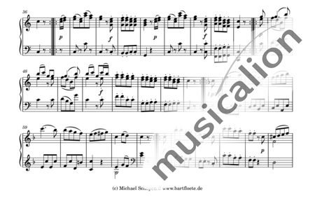 Mozart, Wolfgang Amadeus: Wiener Sonatine Nr. 1 KV 439b - 4. Satz Allegretto - Orgel>mPed:1