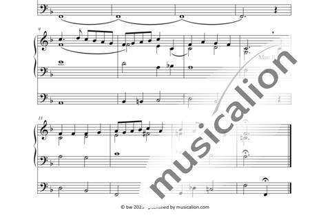 Anonymus, Unknown: O little Town of Bethlehem (Mel. I) - FOREST GREEN - Organ>wped:1