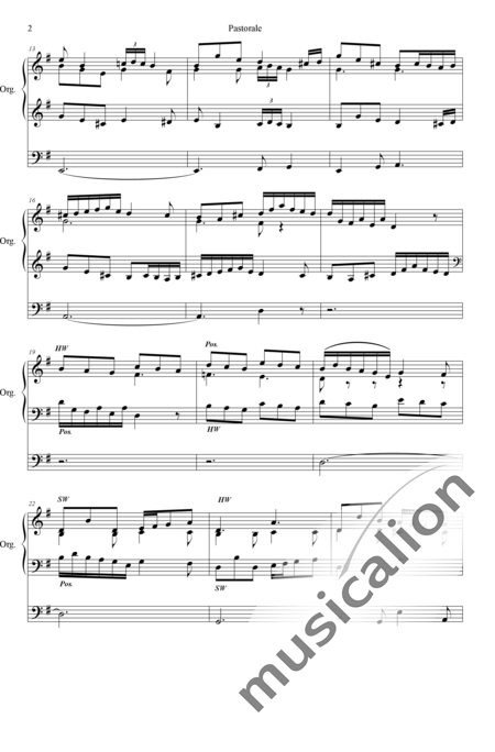 Lutkin, Peter Christian : Pastorale in G-major, canon form - Organ>wped:2
