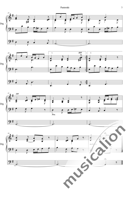 Lutkin, Peter Christian : Pastorale in G-major, canon form - Organ>wped:3