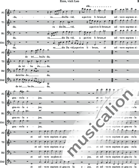 Philips, Peter: Ecce, vicit Leo - Blockflöte 8:2