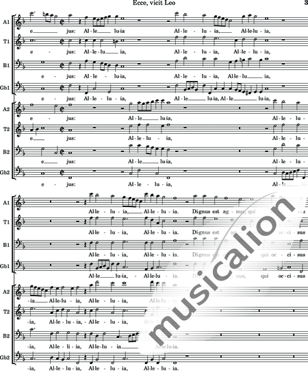 Philips, Peter: Ecce, vicit Leo - Blockflöte 8:3