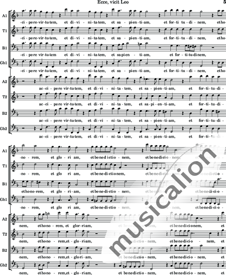 Philips, Peter: Ecce, vicit Leo - Blockflöte 8:5