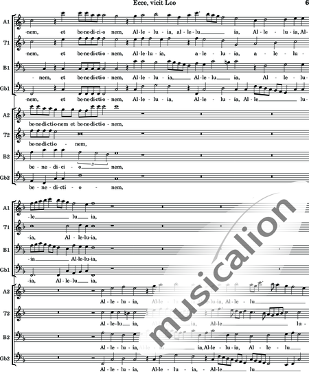 Philips, Peter: Ecce, vicit Leo - Blockflöte 8:6