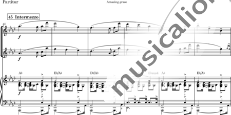 Newton, John: Amazing grace - Chor>SATB+Flöte 2+Kl:6