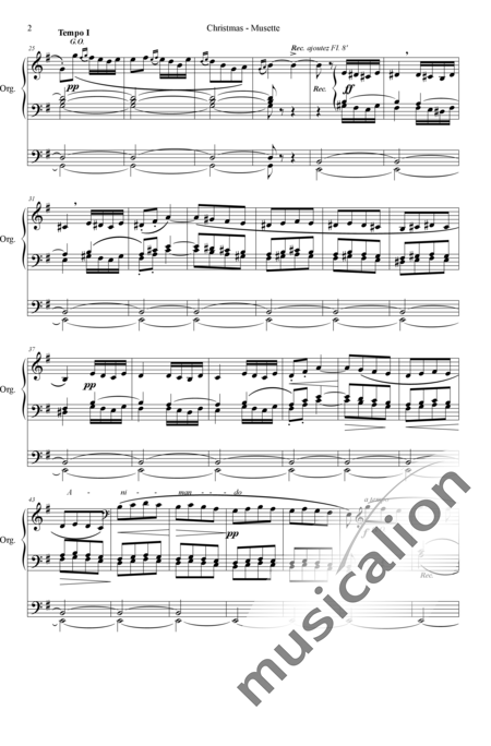 Mailly, Alphonse: Christmas - Musette - Orgel>mPed:2