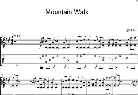 Lisul, Igor: Mountain Walk - Gitarre:0