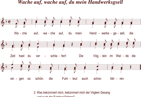 Anonymus, Unknown: Wache auf - Choir>SA:0