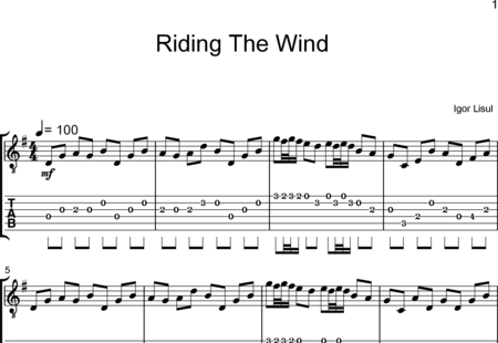 Lisul, Igor: Riding The Wind - Gitarre:0
