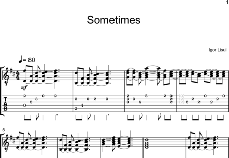 Lisul, Igor: Sometimes - Guirarra:0