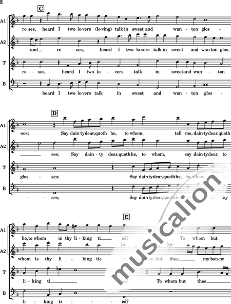 Morley, Thomas
: Besides a fountain - Flauta dulce 4:2