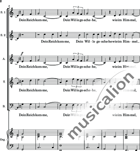 Kock, Elisabeth: Padre Nuestro - Coro>SSATB+Órgano:2