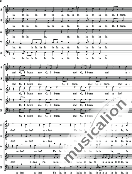 Morley, Thomas: Fyer, fyer - Blockflöte 5:2