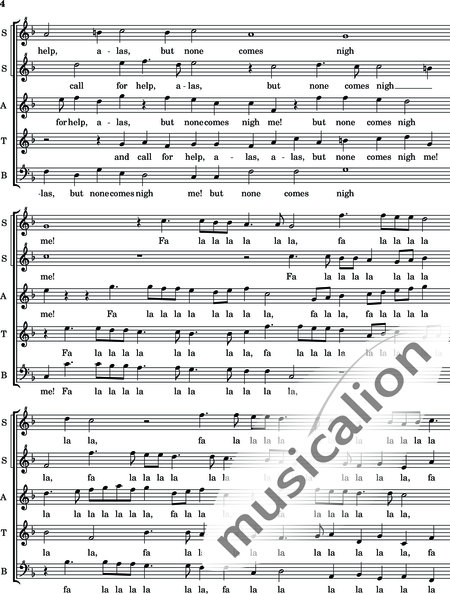 Morley, Thomas: Fyer, fyer - Blockflöte 5:4