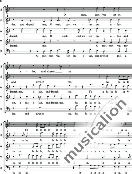 Morley, Thomas: Fyer, fyer - Blockflöte 5:6