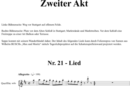 Schwenkglenks, Manfred: Das Stuttgarter Hutzelmännlein - 4 - Zweiter Akt - Solo>X+Chor>SA+Git+[Bfl+Klar]+[Vl+Vc]+Trp+[Fl]+[Xyl+GS+Px+Pk]+Kl4h:0