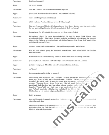 Schwenkglenks, Manfred: Das Stuttgarter Hutzelmännlein - 4 - Zweiter Akt - Solo>X+Chor>SA+Git+[Bfl+Klar]+[Vl+Vc]+Trp+[Fl]+[Xyl+GS+Px+Pk]+Kl4h:4