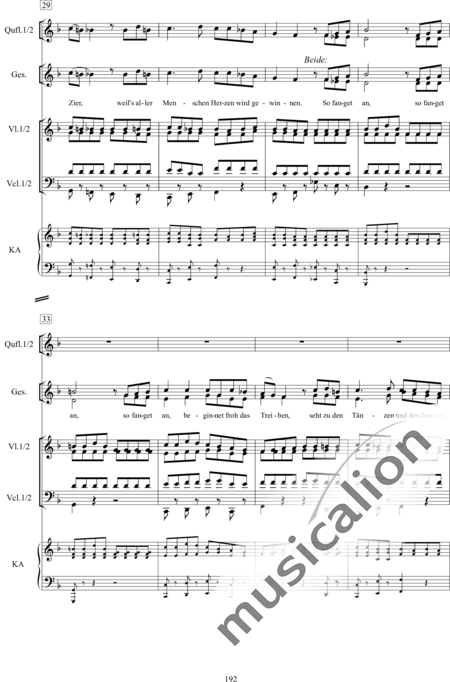 Schwenkglenks, Manfred: Das Stuttgarter Hutzelmännlein - 4 - Zweiter Akt - Solo>X+Chor>SA+Git+[Bfl+Klar]+[Vl+Vc]+Trp+[Fl]+[Xyl+GS+Px+Pk]+Kl4h:14
