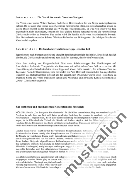 Schwenkglenks, Manfred: Das Stuttgarter Hutzelmännlein - 4 - Zweiter Akt - Solo>X+Chor>SA+Git+[Bfl+Klar]+[Vl+Vc]+Trp+[Fl]+[Xyl+GS+Px+Pk]+Kl4h:51