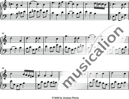 Pönitz, Jonatan: Sonata in C major - Piano:1