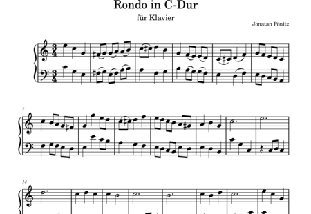 Pönitz, Jonatan: Rondo in C-major - Piano:0