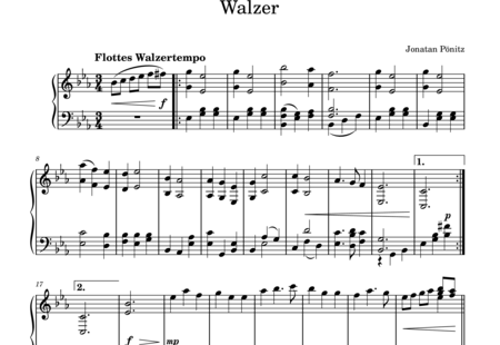 Pönitz, Jonatan: Vals - Piano:0