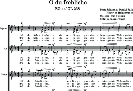 Anónimo, desconocido: Oh tú, alegre - Coro>SSAATTBB:0